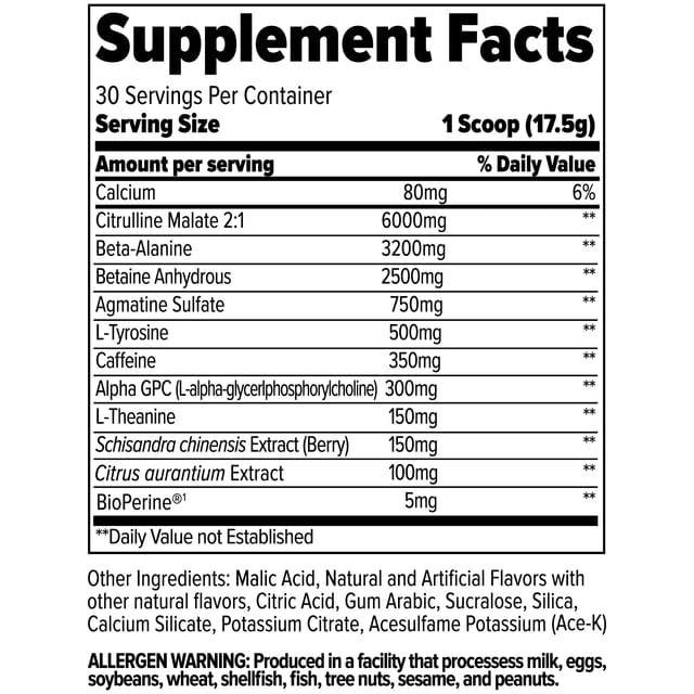 Zone Pre-Workout Fruit Face Punch (30 Servicios)
