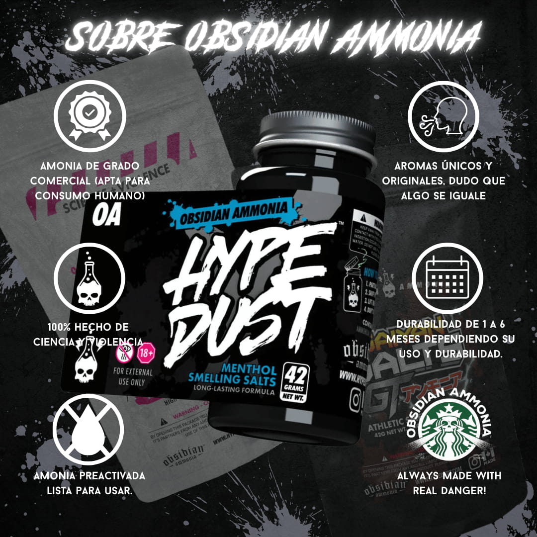 sales de amoniaco marca obsdian ammonia que es hype dust