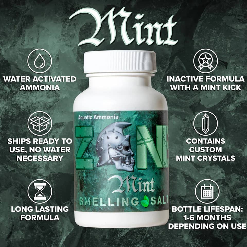 sales de amoniaco marca zone zone mint con aroma a menta descripcion de producto sales de amoniaco para powerlifting